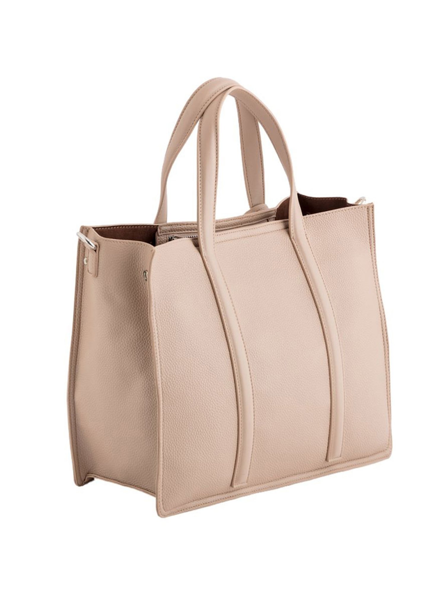 Carpisa New Waikiki Sand Faux Leather Solid Tote Handbag