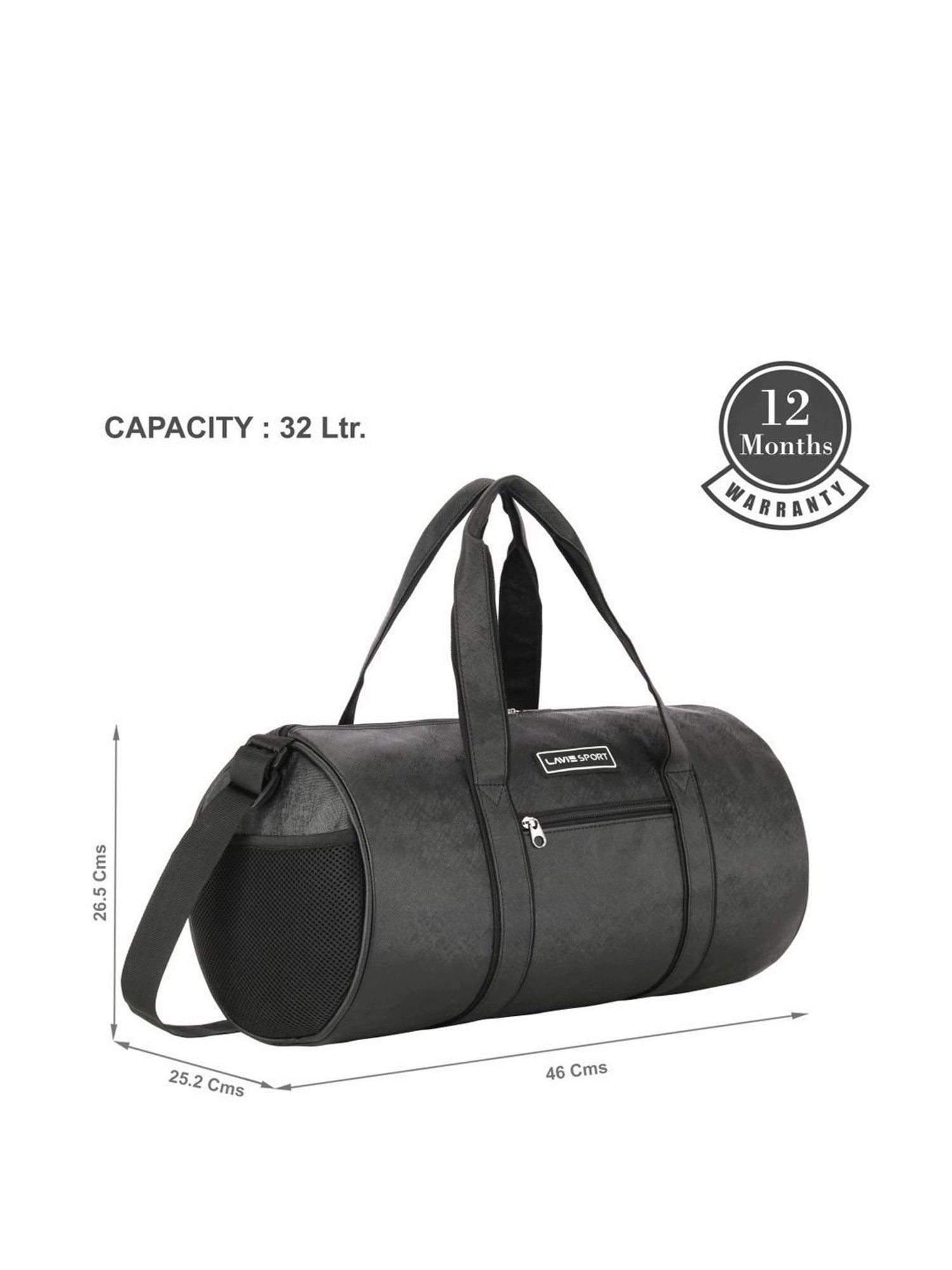 LAVIE SPORT Black Medium Duffle Bag