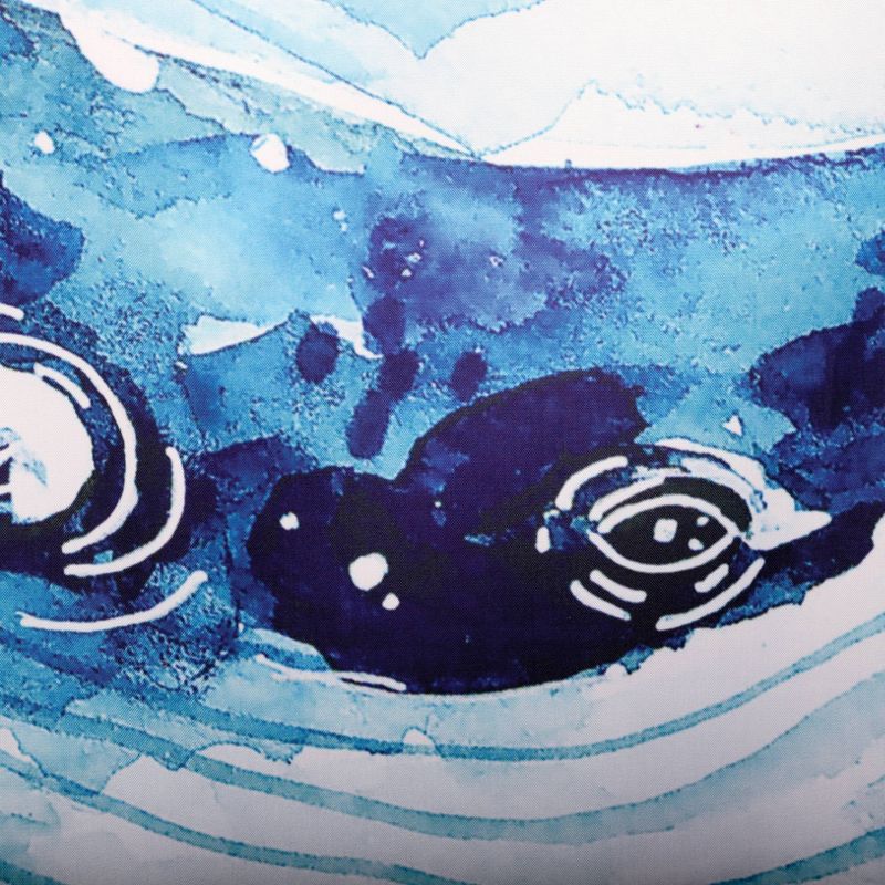 Blue Whale Shower Curtain Blue/White - Moda at Home