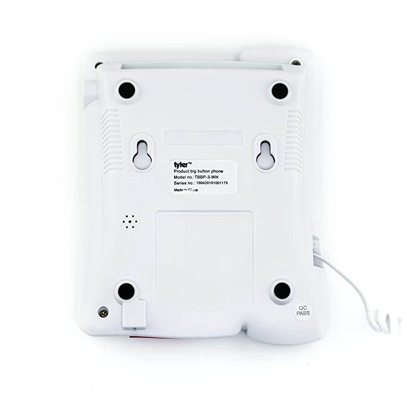 TBBP-3-WH Big Button Corded Phone with Speakerphone for Seniors and Ease of Use