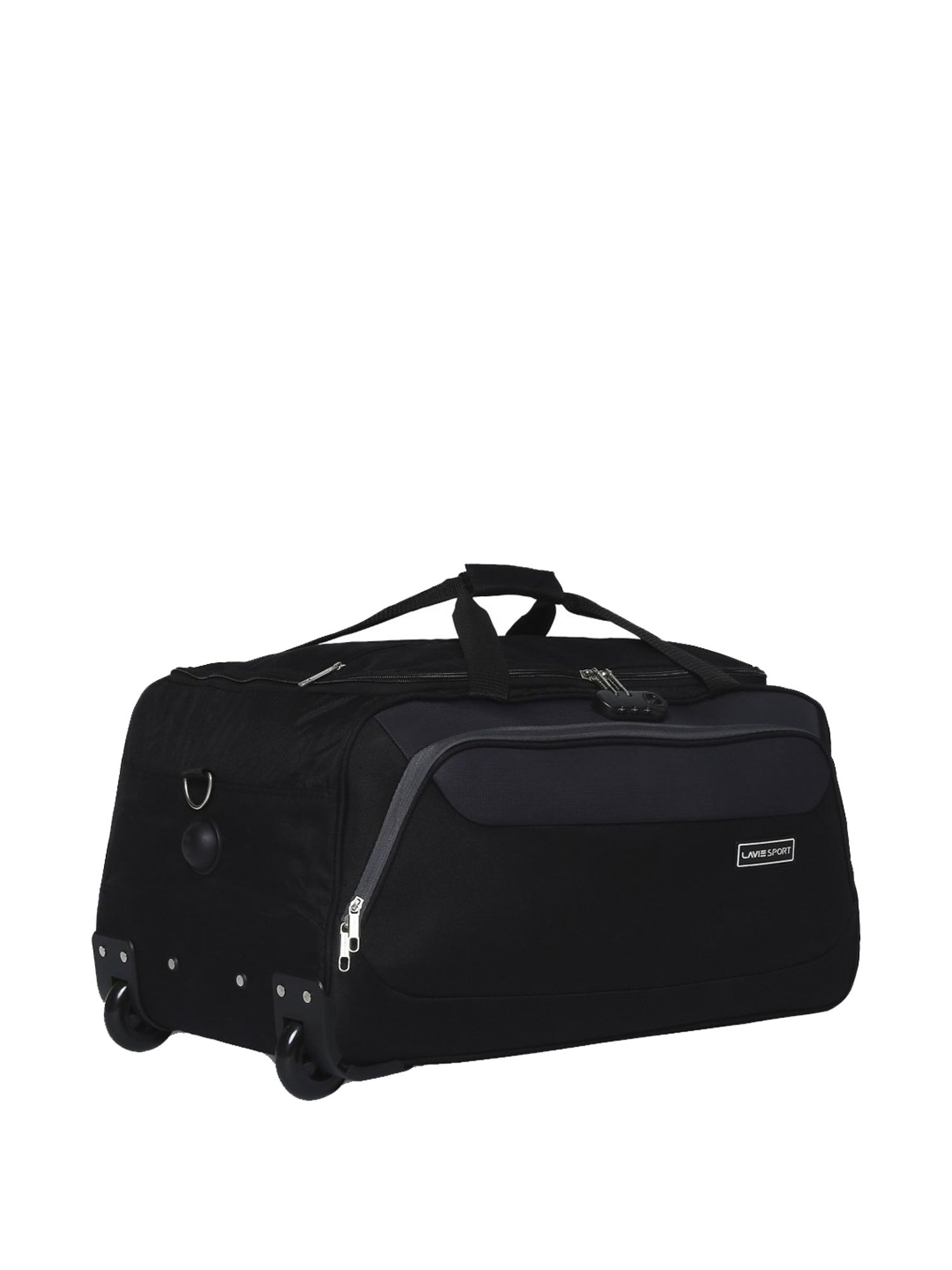 Lavie Sport 65 cms Anti-theft Sage Wheel Duffle Bag  | Duffle Bag (Black)