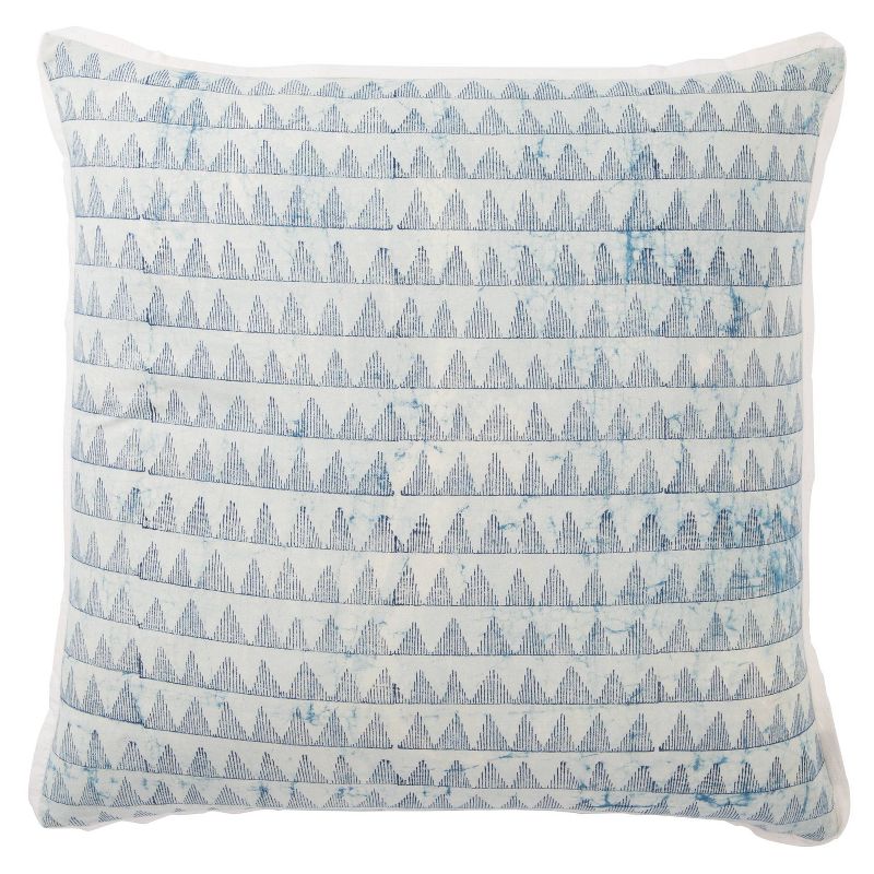 22&#34;x22&#34; Oversize Yonah Handmade Poly Filled Square Throw Pillow Blue - Jaipur Living