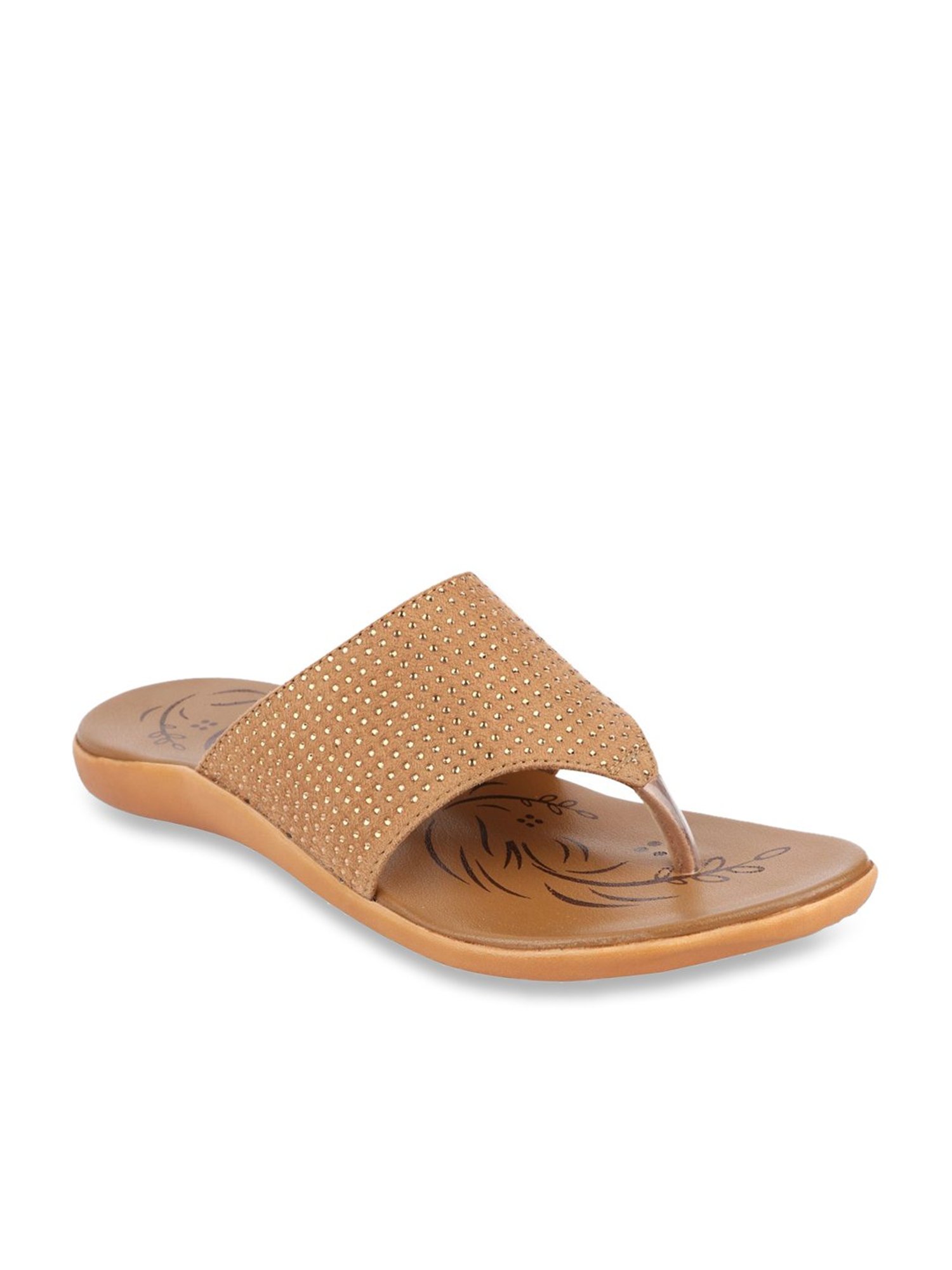 MediFeet Women's Beige Thong Sandals