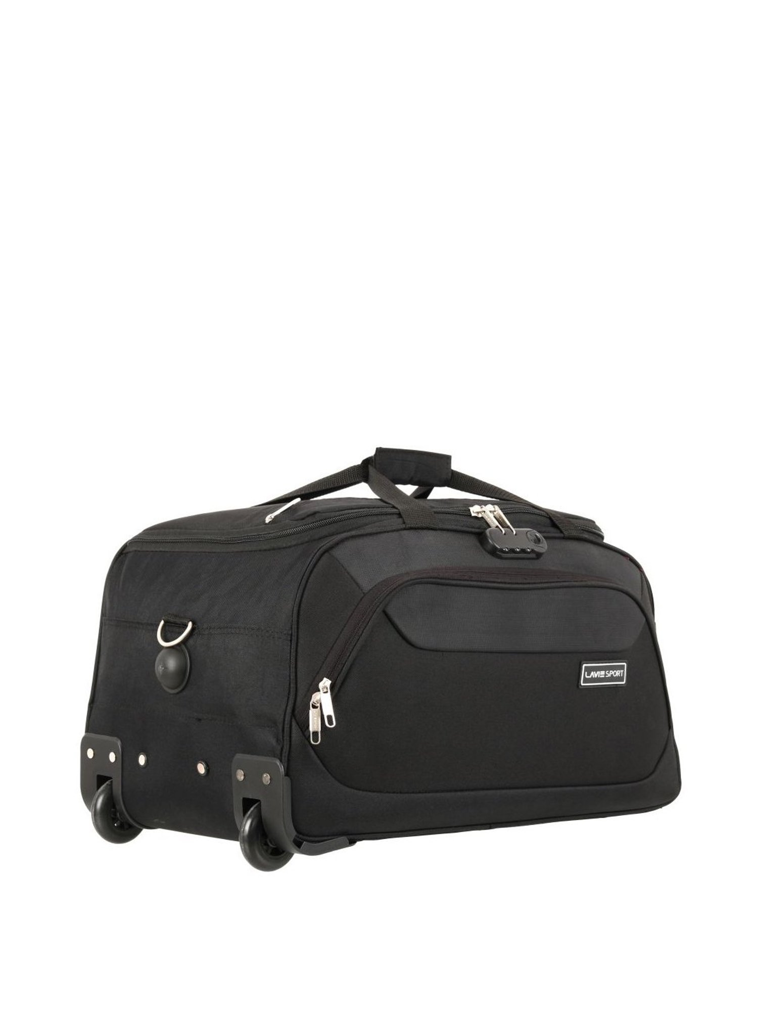 Lavie Sport 57 cms Anti-theft Sage Wheel Duffle Bag  | Duffle Bag (Black)