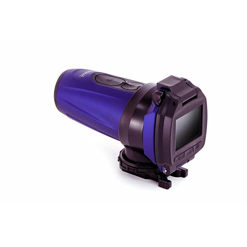 ATC 5K Waterproof Action Cam Flash Memory Video Recorder with 1.5-Inch Color LCD Screen, Still Image and Web Cam Capabilities (Blue)