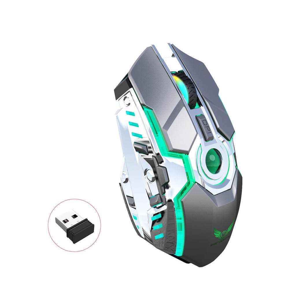New rechargeable mouse RGB light wireless mouse 2.4G adjustable DPI game player 7 Buttons Gaming Machine Laptop Computer Mouses For PC