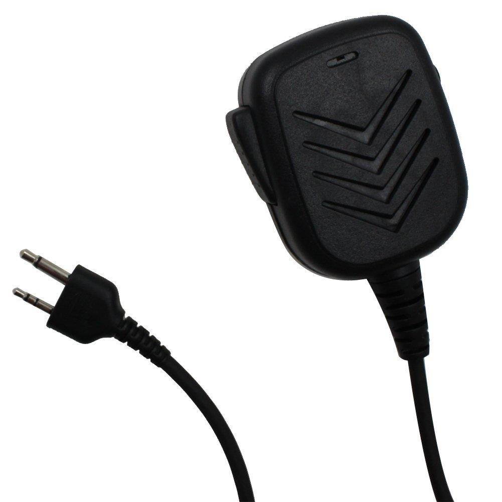 AOER Handheld_Shoulder Mic with Speaker for Midland GMRS_FRS GXT_LXT 2 Two Way Radio 2_pin