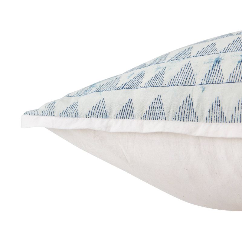22&#34;x22&#34; Yonah Handmade Down Filled Oversized Square Throw Pillow Blue - Jaipur Living