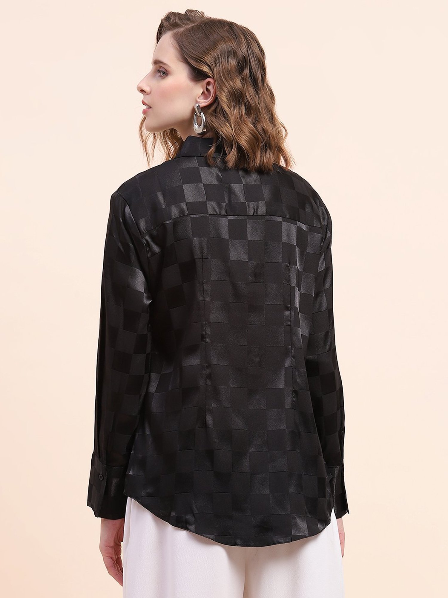 Camla Black Checks Shirt