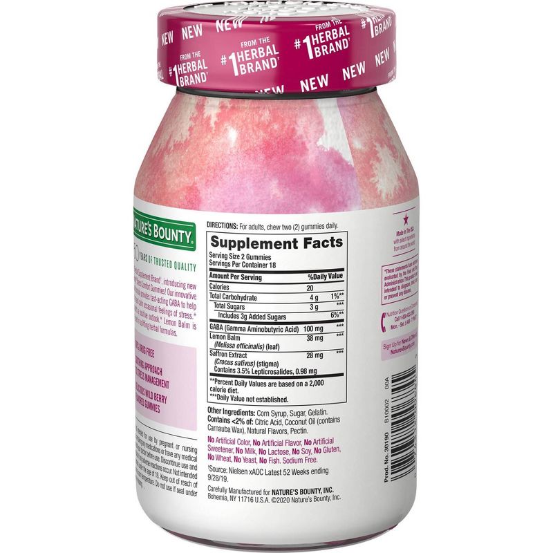 Natures Bounty Stress Comfort Mood Booster - Wild Berry - 36ct