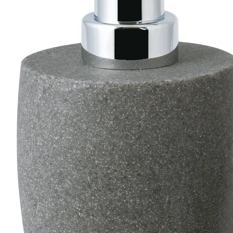 Charcoal Stone Soap/Lotion Dispenser Gray - Allure Home Creations