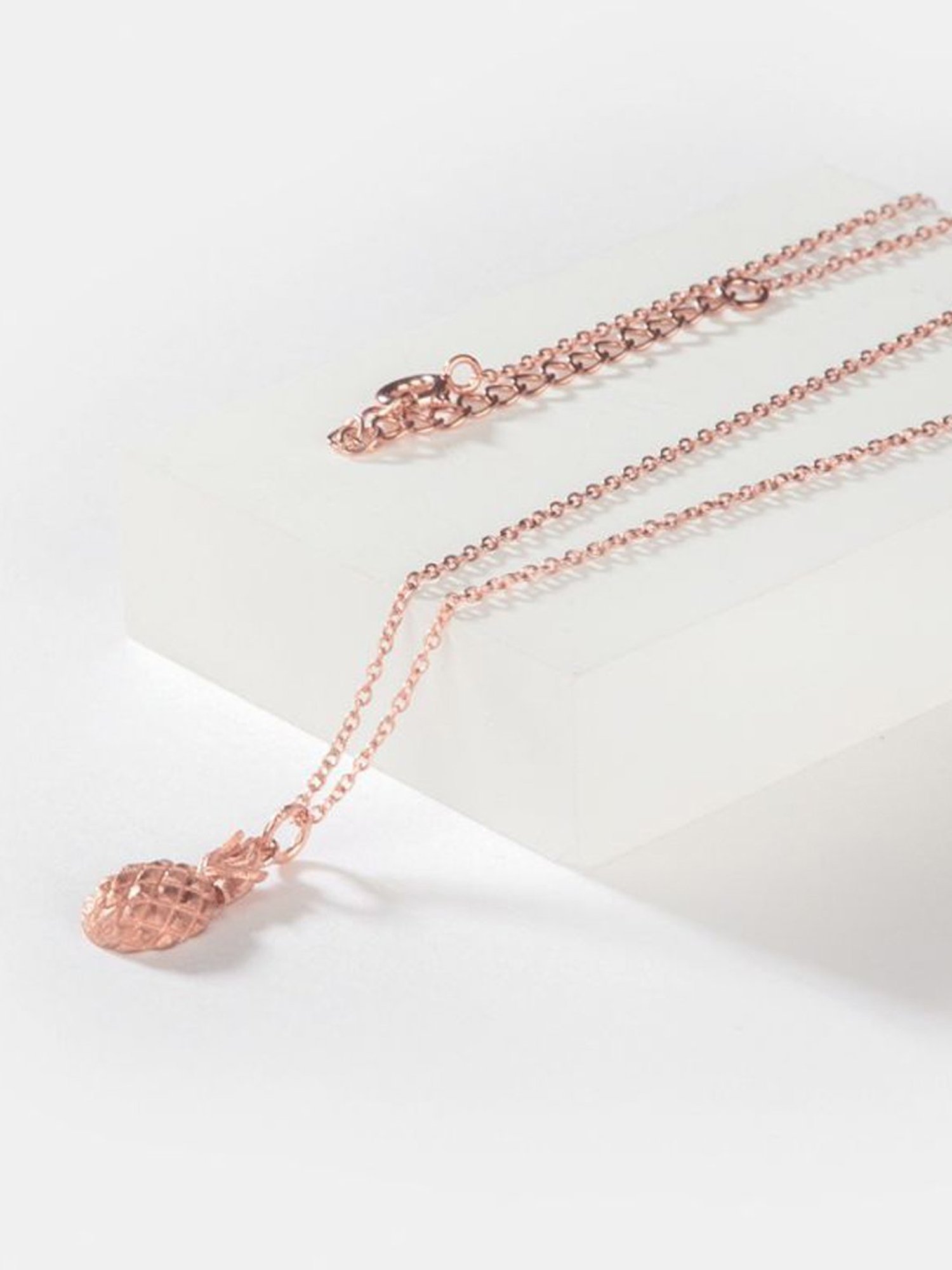 Shaya 92.5 Sterling Silver Eternal Hostess Pineapple Charm Necklace for Women