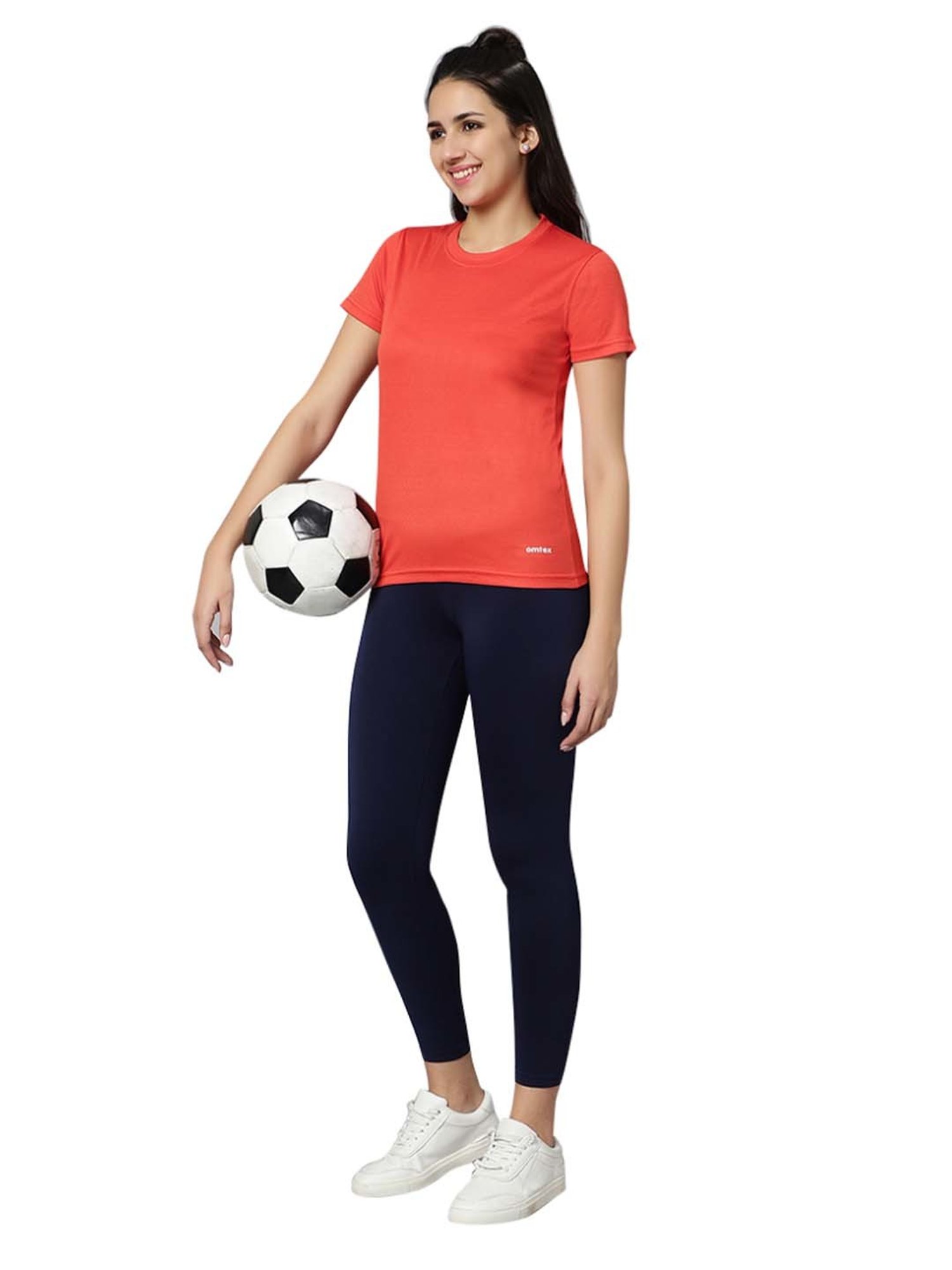 Omtex Rust Regular Fit Sports T-Shirt