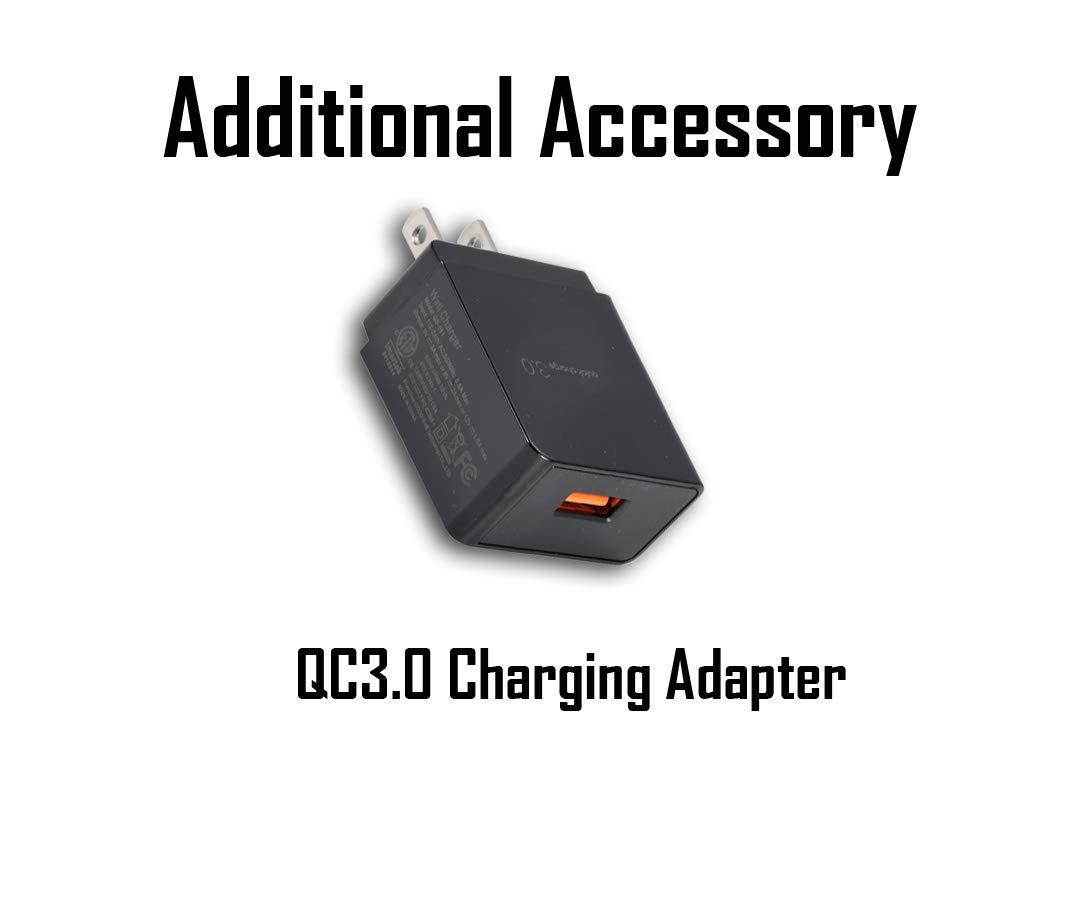 NITECORE ULM10 Pro Digital QuickCharge 2.0 USB Battery Charger Compatible with Leica BP-SCL5 Batteries & LumenTac QC3.0 Charging Adapter
