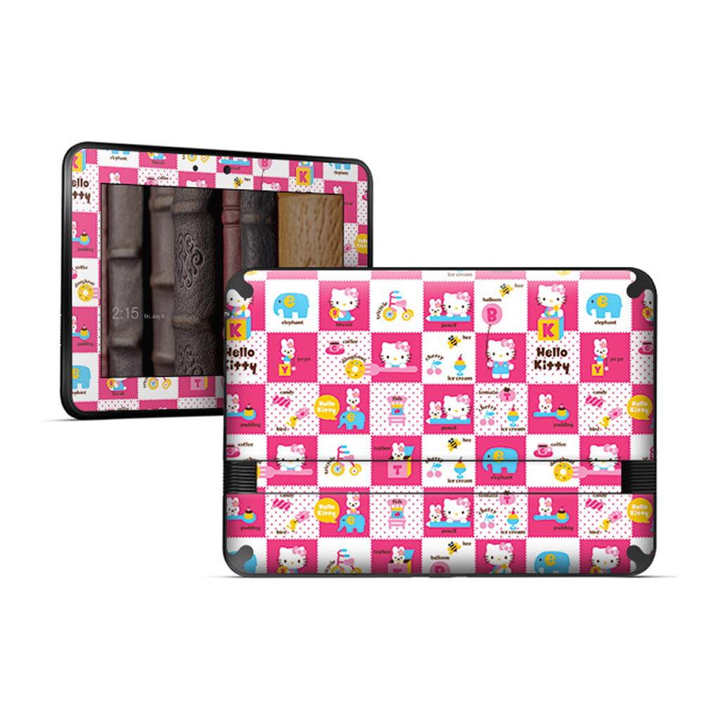 For Amazon Kindle Fire HD 7" Skins Cute Cat Full Body Decals Protector Stickers Covers - AKF1327-48