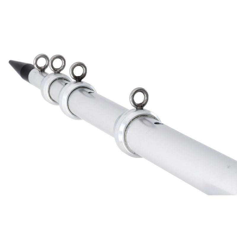 Tigress Xd Telescoping Aluminum Outrigger Poles - 15' - 1-1/2" Od Silver