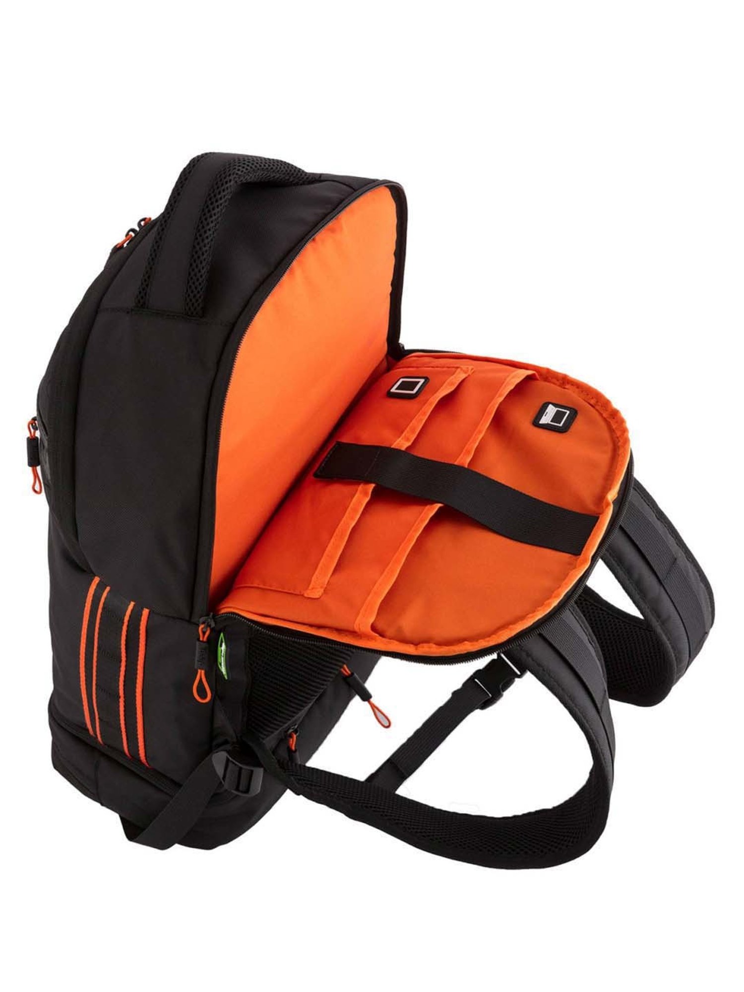 Carpisa Black Alfa Go Jeep Large Laptop Backpack