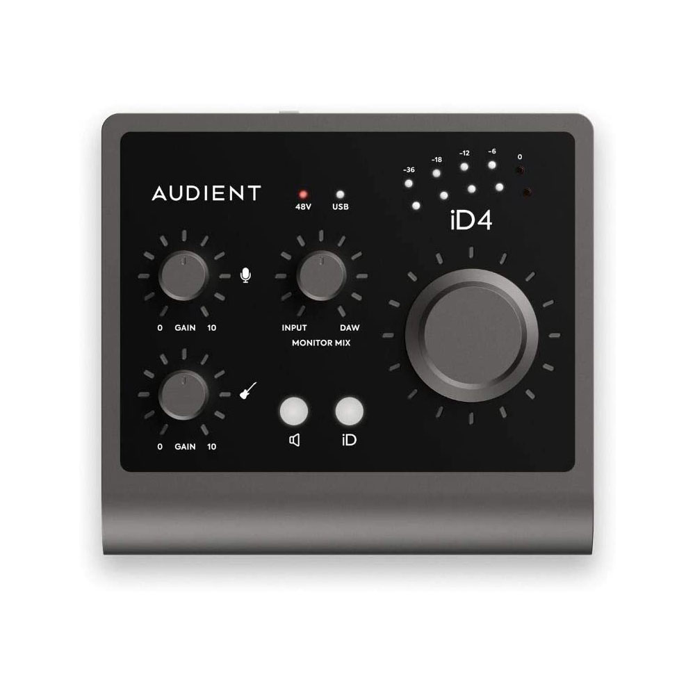 Audient iD4 MKII USB-C Audio Interface Bundle with Polsen Studio Monitor Headphones & XLR Cable