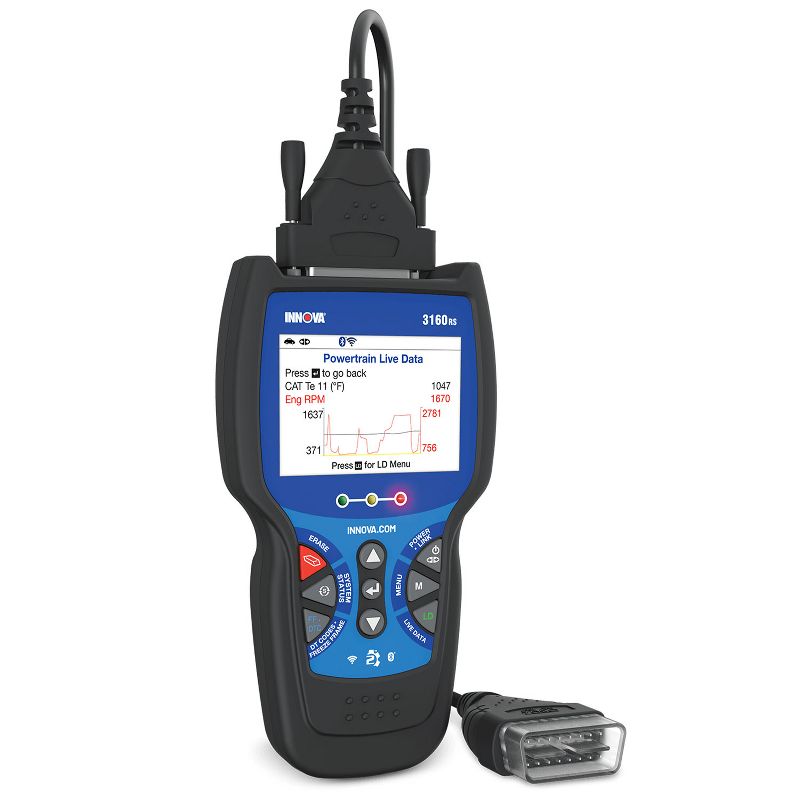 INNOVA 3160RS FixAssist Tech OBD2 Scanner Code Reader Tool with Live Data, Tire Pressure, and Transmission Temperature Read for Vehicle Diagnostics