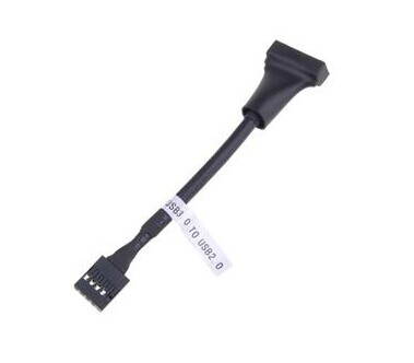 USB3.0  19Pin/20 pin Male to Front Panel towards to USB 2.0 to Motherboard Header Box 9Pin /10pin Female Adapter Converter Joiner Housing Cable