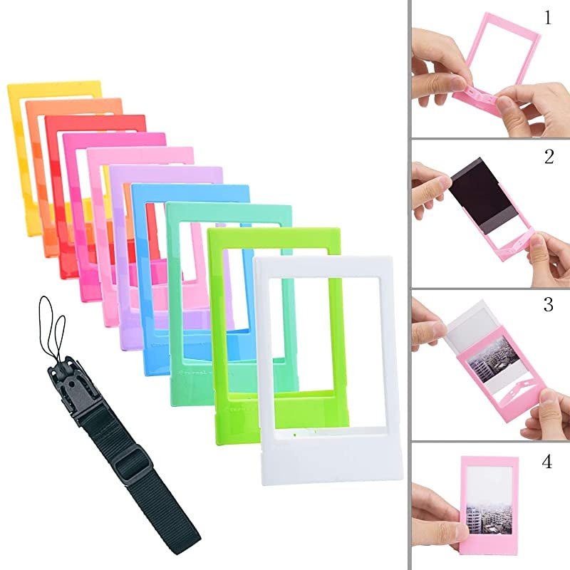 Accessories Bundle Kit Set Compatible with Fujifilm Instax Mini 70 Instant Film Camera, Accessory Include Case, Album, Stickers, Photo Frames, Hanging Frame, Strap (White)