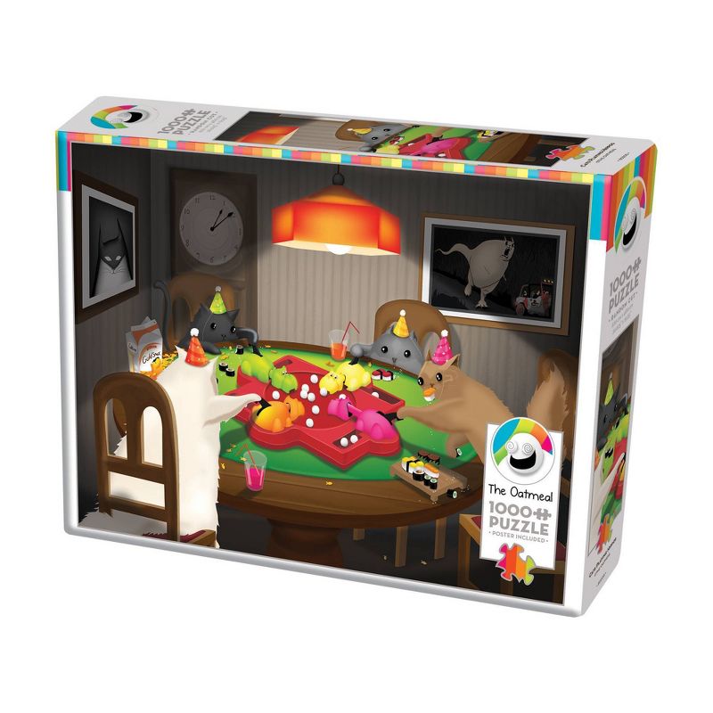 Cobble Hill The Oatmeal: Cats Playing Hippos Jigsaw Puzzle - 1000pc