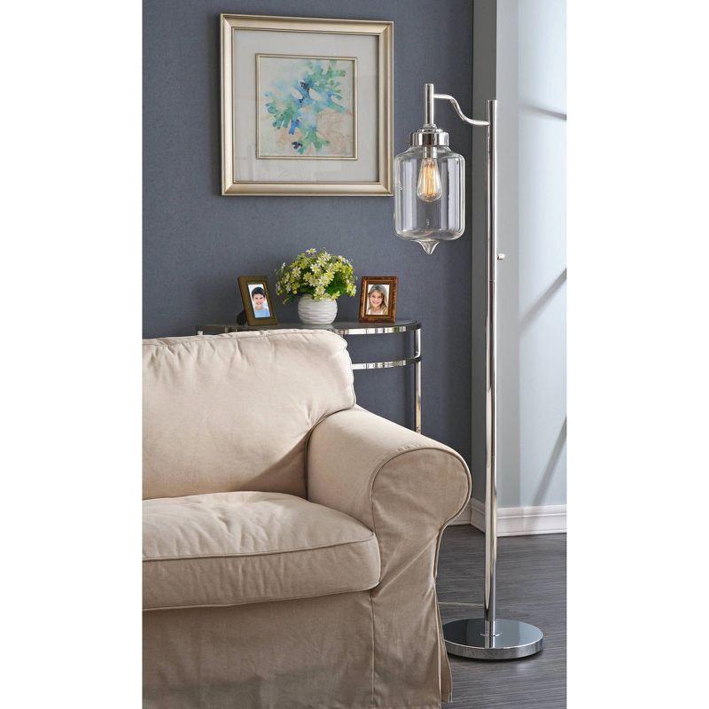 Kenroy Casey Floor Lamp - Chrome