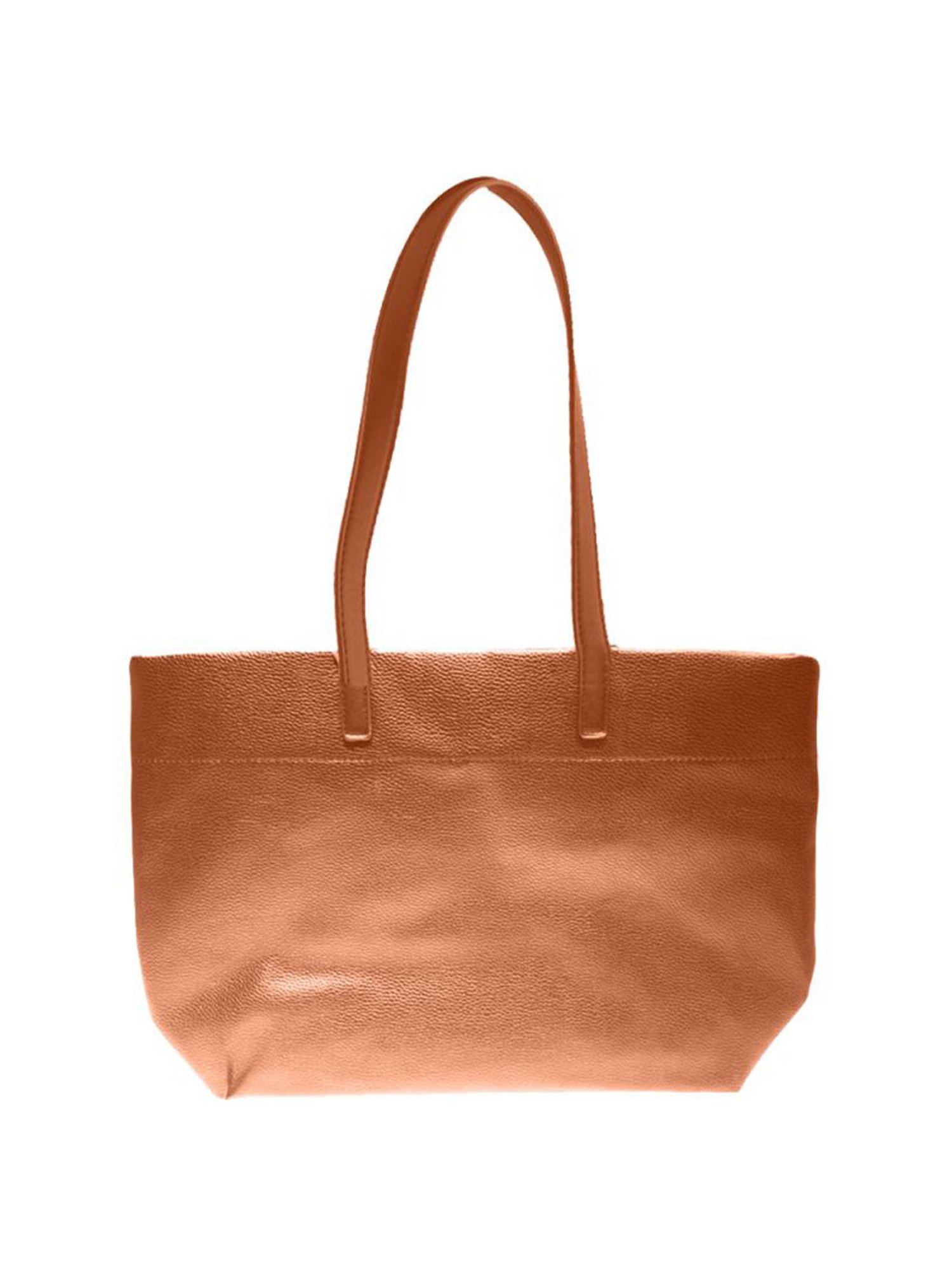 Carpisa Penny Cuoio Faux Leather Solid Tote Handbag