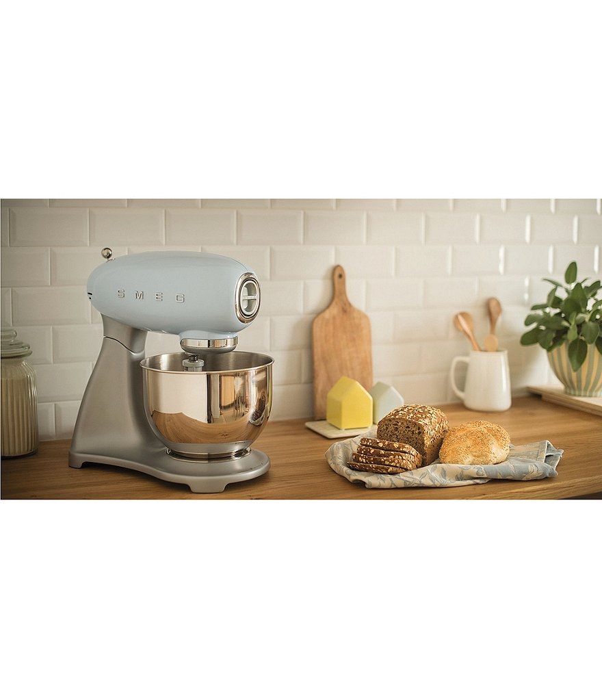 Smeg 50's Retro 5-Quart Stand Mixer with Stainless Steel Bowl (Model #SMF02)