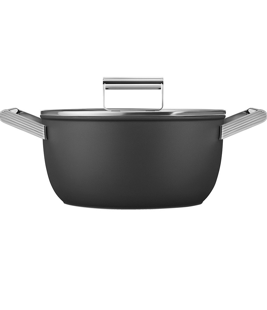 Smeg 50s Retro Style Nonstick 5-Quart Casserole w/Lid