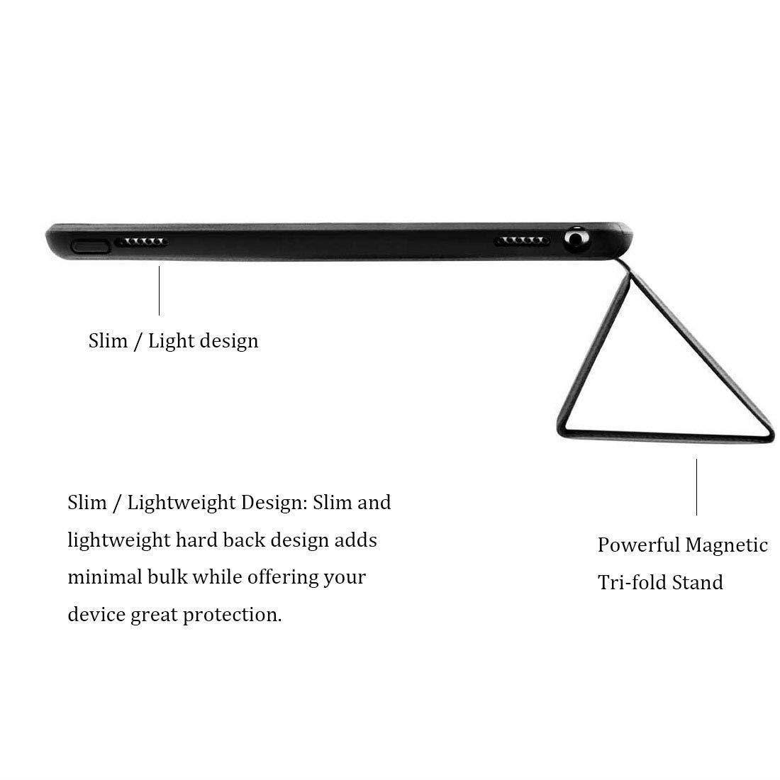 Maxace iPad Air 3rd Generation 2019 Case, Auto Sleep/Wake, with Apple Pencil Holder, Smart Stand Folio Cover for iPad Air 3rd Gen 2019/iPad Pro 10.5 2017 - Red