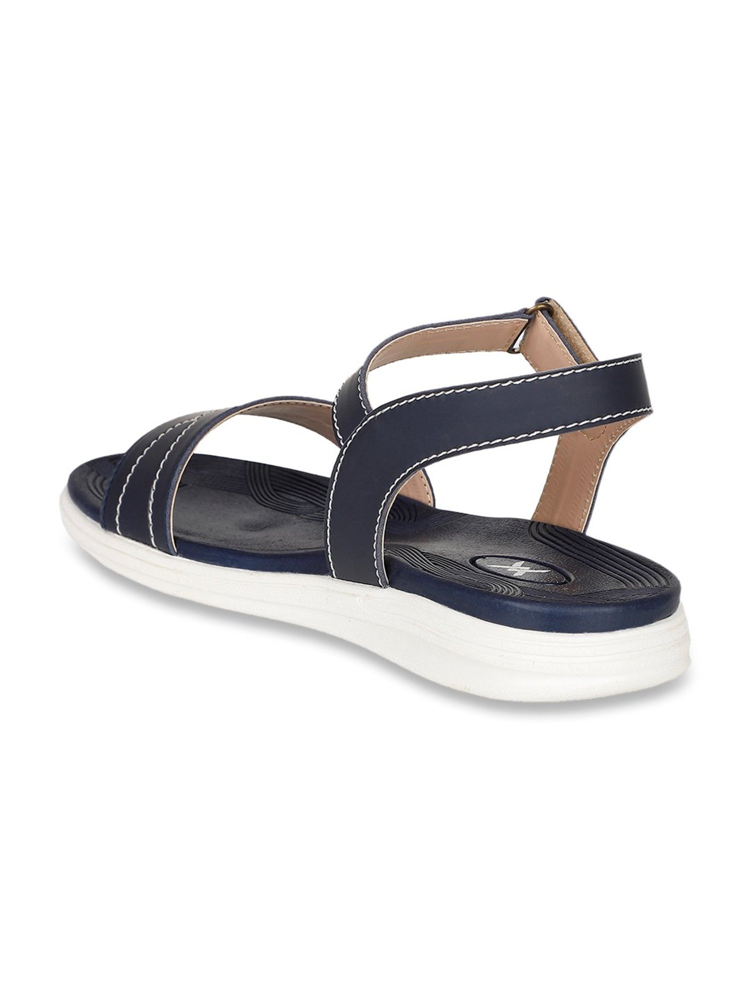 CL Sports by Carlton London Women's Navy Ankle Strap Sandals