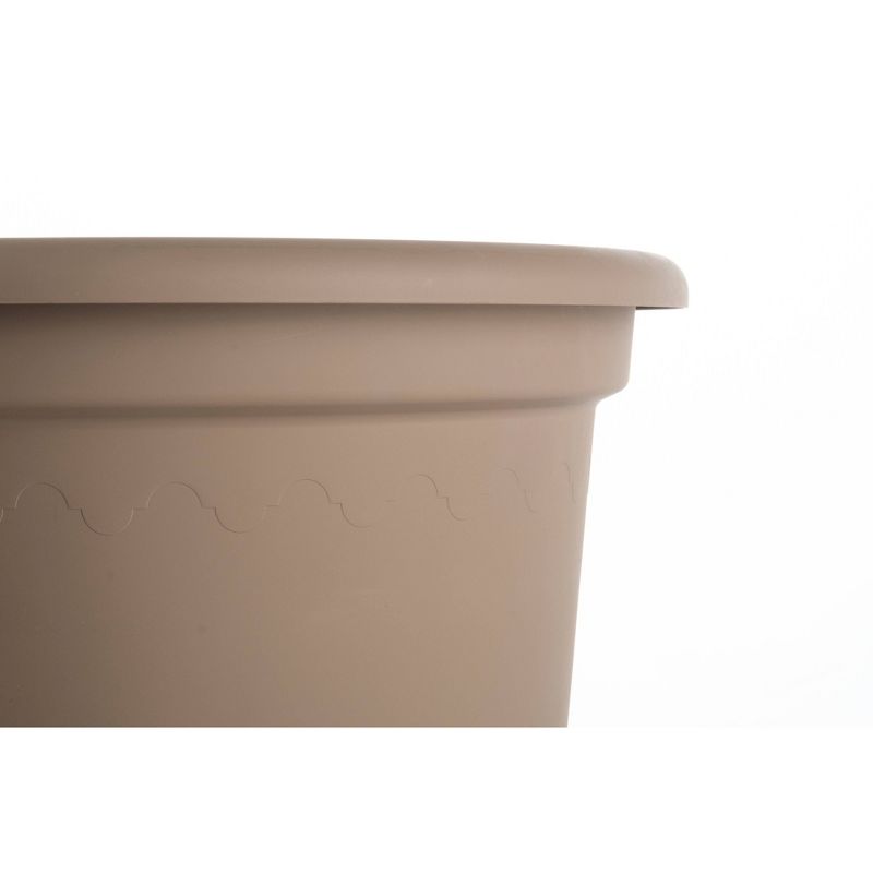 14.75&#34; x 19.5&#34; Indoor/Outdoor Resin Geo Planter Brown - Alfresco Home LLC