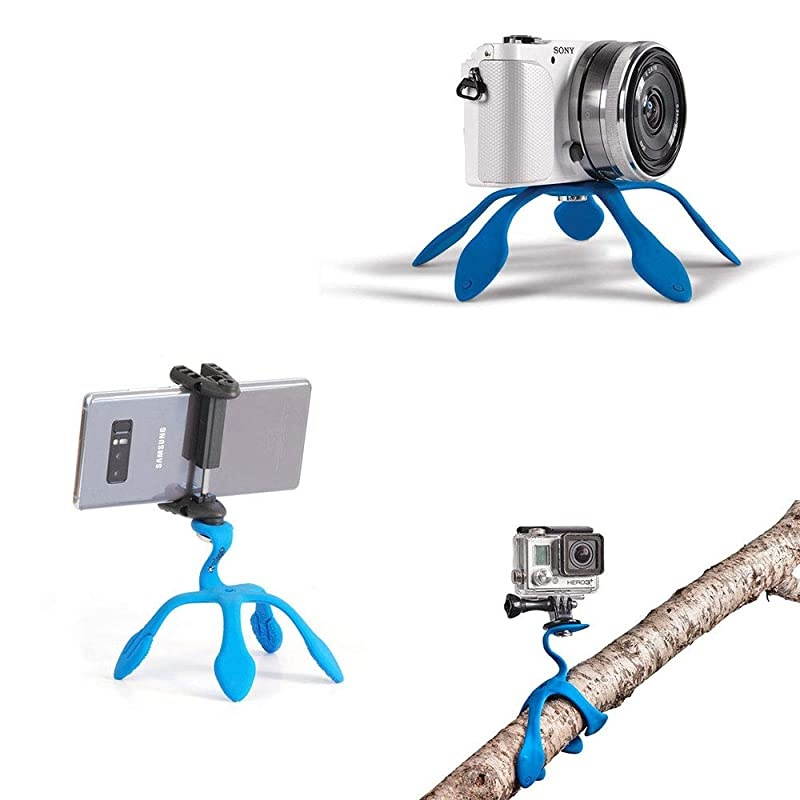 3N1 Flexible Tripod Includes 3 Mounts for Smartphone Compact Camera and Action Camera Load Capacity of 11 lb