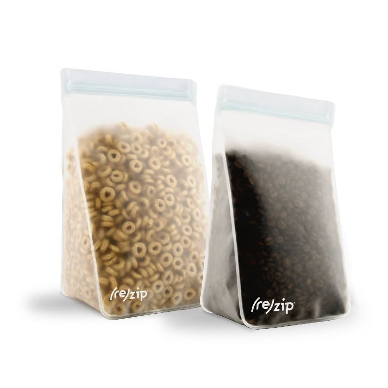 (re)zip Tall Leak Proof Reusable Clear Storage Bag - 2ct