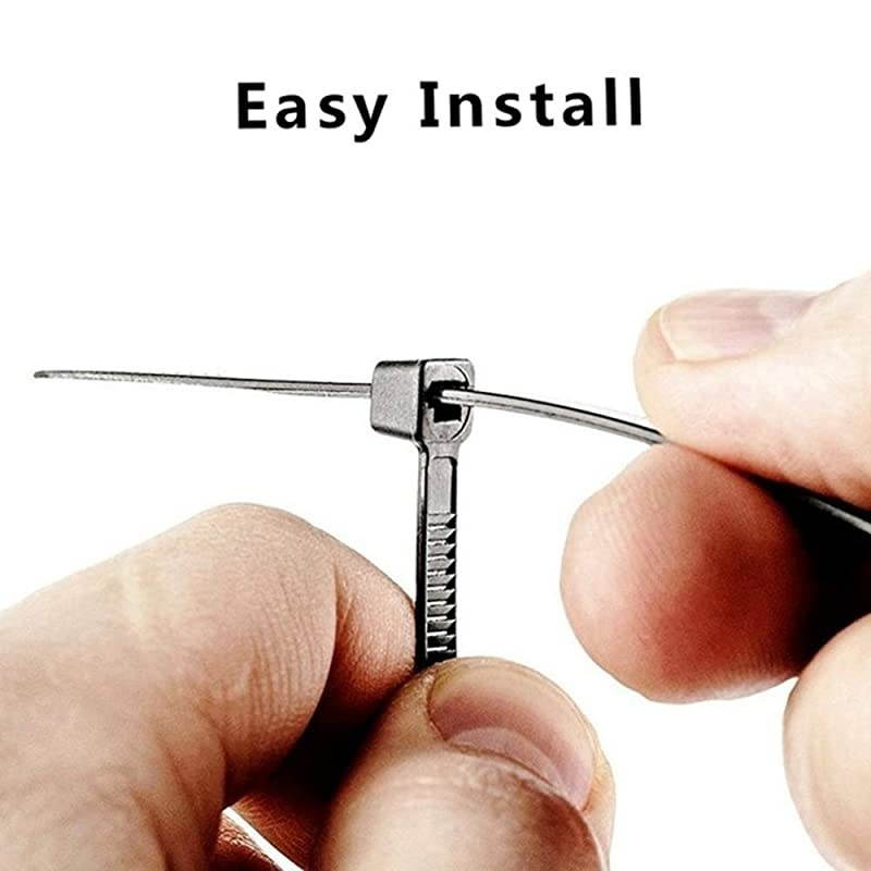 ties 12 inch Black small Nylon Cable ties 100 per pack for Indoor and Outdoor Uses 3 latches for stronger locks With 60 Pounds Tensile Strength