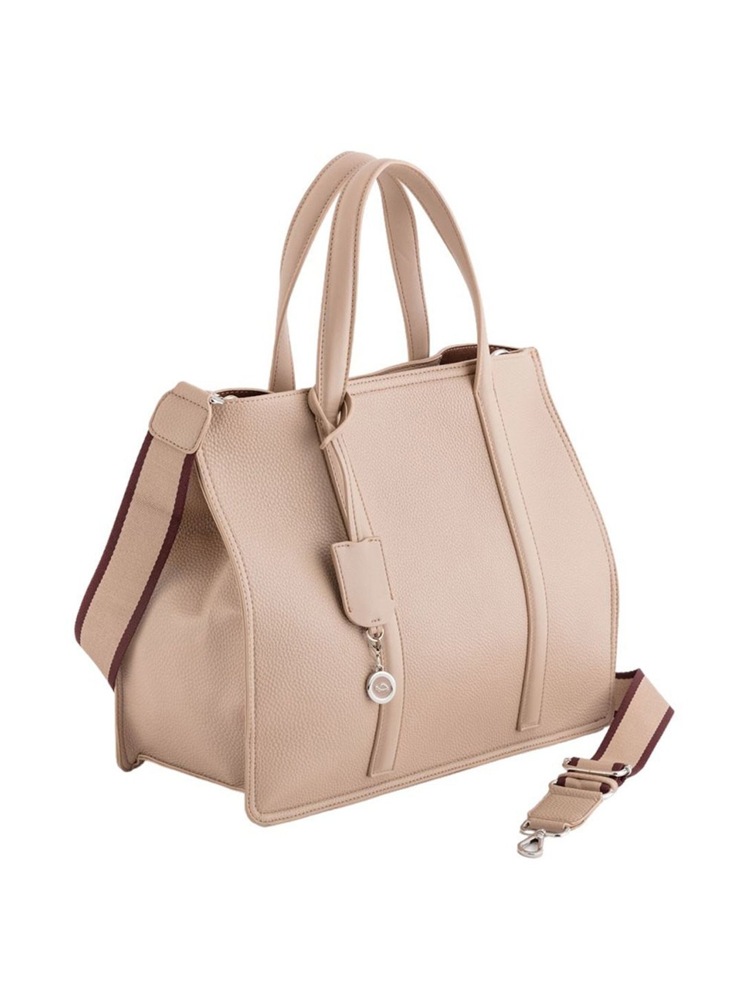 Carpisa New Waikiki Sand Faux Leather Solid Tote Handbag