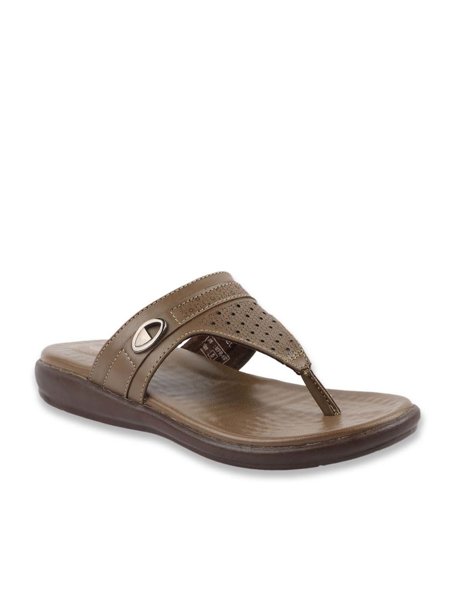 MediFeet Women's Brown Thong Sandals