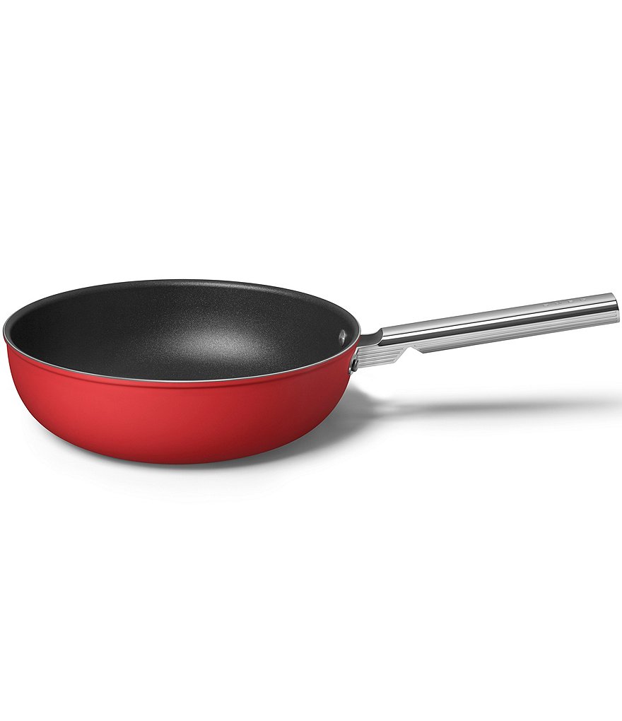 Smeg 50s Retro Style Nonstick 12#double; Wok Pan