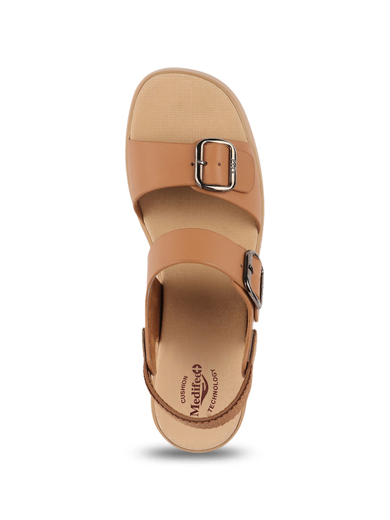 MediFeet Women's Beige Sling Back Wedges