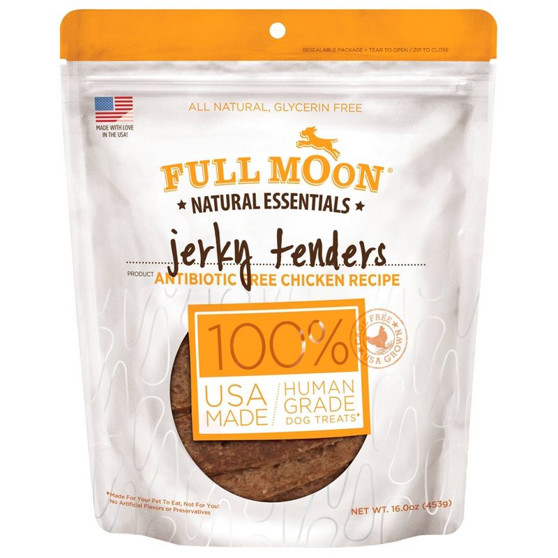 Full Moon Essentials Chicken Tenders Jerky Dog Treats - 16oz