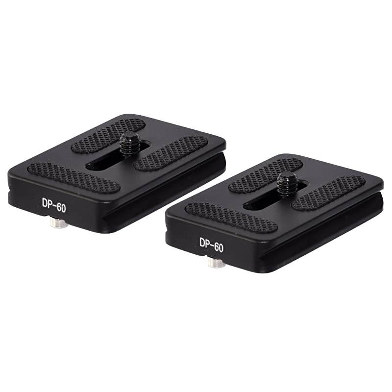 2 Pack DP60 60mm QR Lens Camera Body Plate Arca amp RRS Compatible w DRing