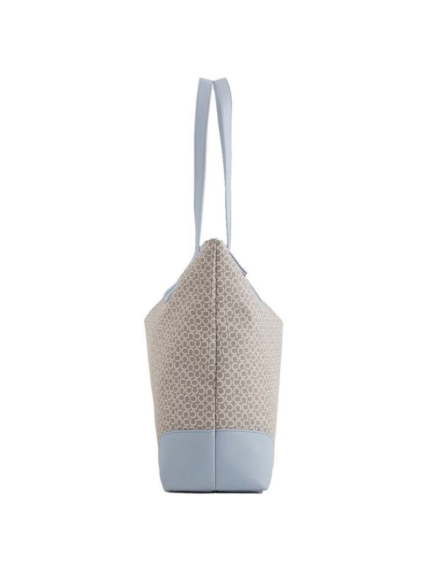 CARPISA Beige Printed Large Tote Handbag