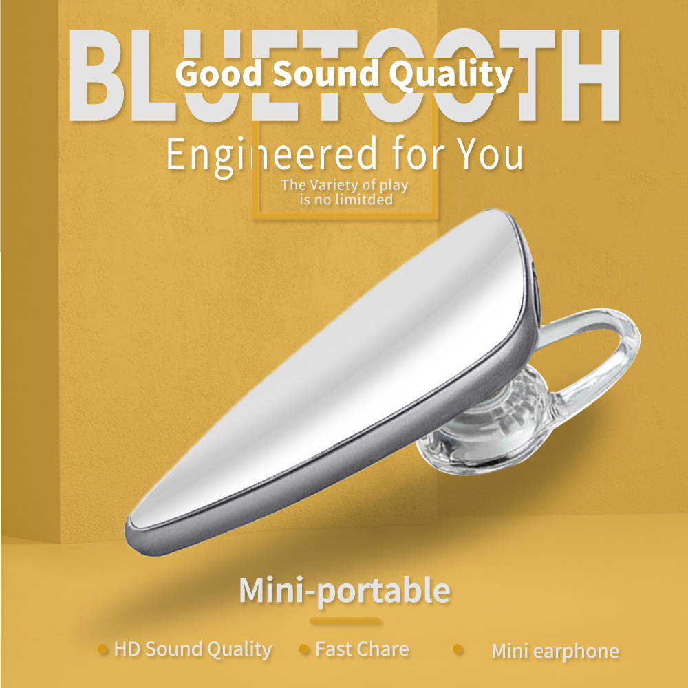 YXINW Bluetooth Headset,Hands-Free Bluetooth Earpiece Headphones for Cell Phones, Noise Cancelling Wireless Earpieces w/Mic for Business/Driving/Office, Compatible with iPhone/Samsung/Android(white)