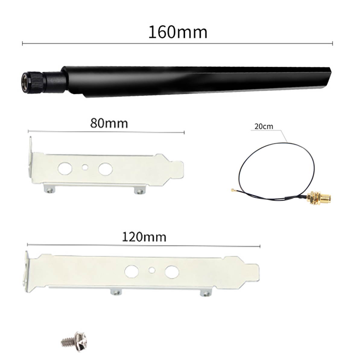 3000Mbps Wi-Fi 6E Intel AX210 Bluetooth 5.2 802.11ax/ac 2.4Ghz 5Ghz 6Ghz M.2 2230 Key E Desktop Kit Wireless Adapter AX210NGW NGFF WiFi 6 Card Support MU-MIMO OFDMA Windows 10 With 6Dbi Antenna Set