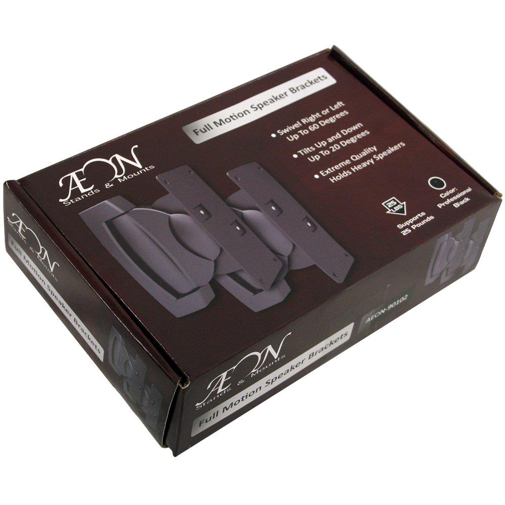 Heavy Duty Speaker Wall Mount - For Bookshelf, Large or Small Speakers