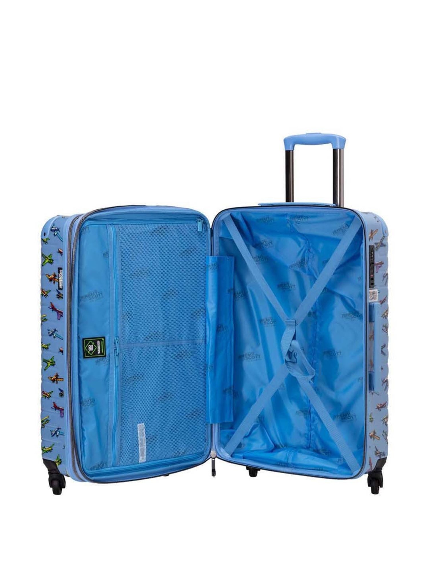 CARPISA 4 Wheel Blue Medium Hard Cabin Trolley - 42 cm