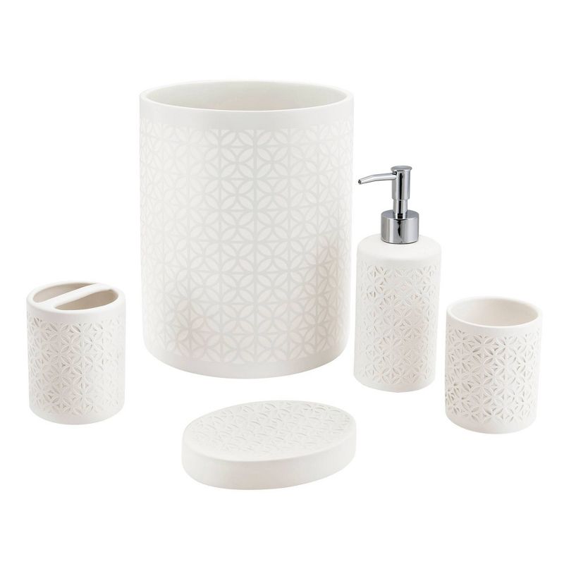 Felix Wastebasket White - Allure Home Creations