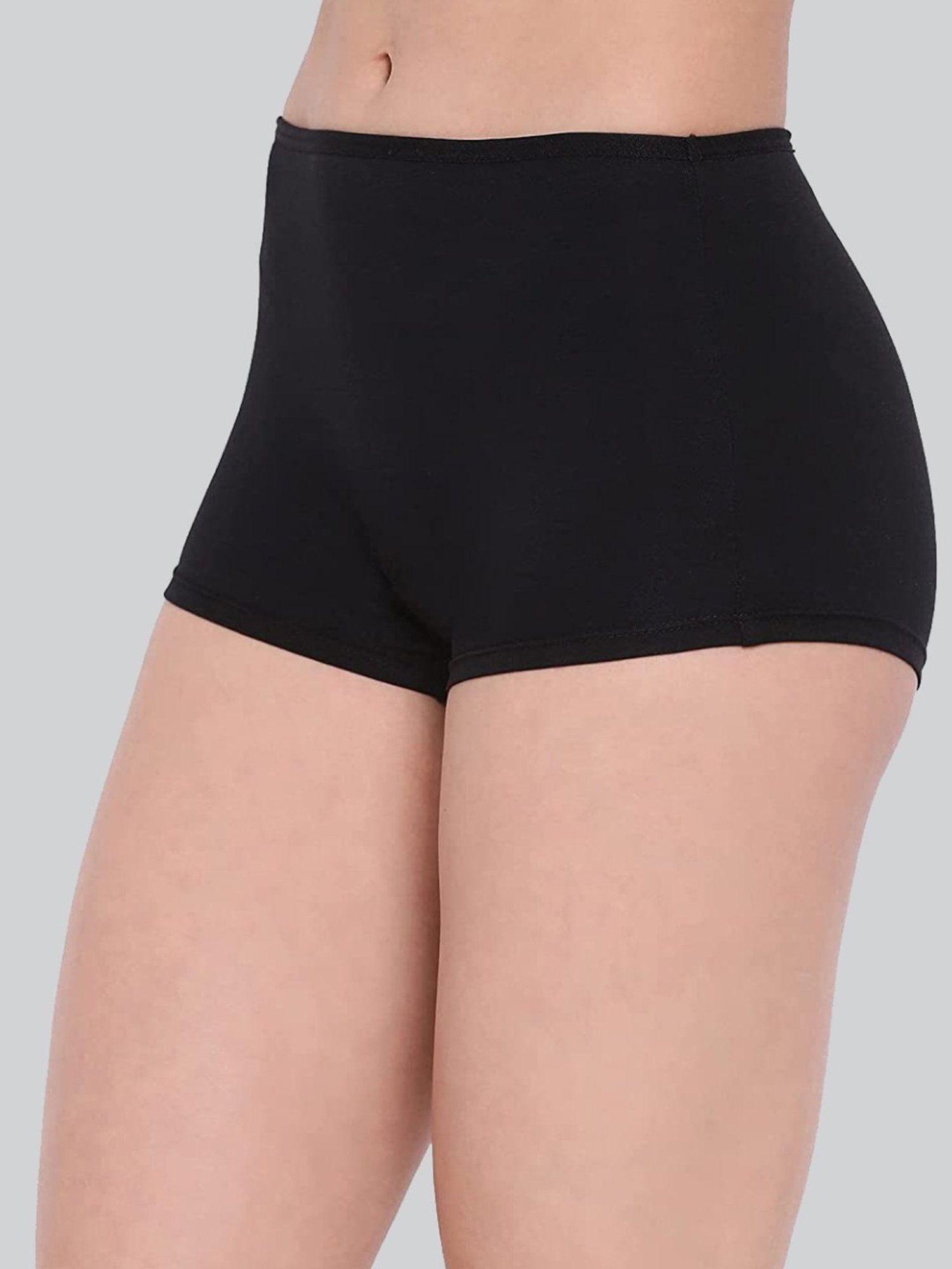 Lyra Assorted Color Cotton Boy Shorts Panties - Pack Of 8