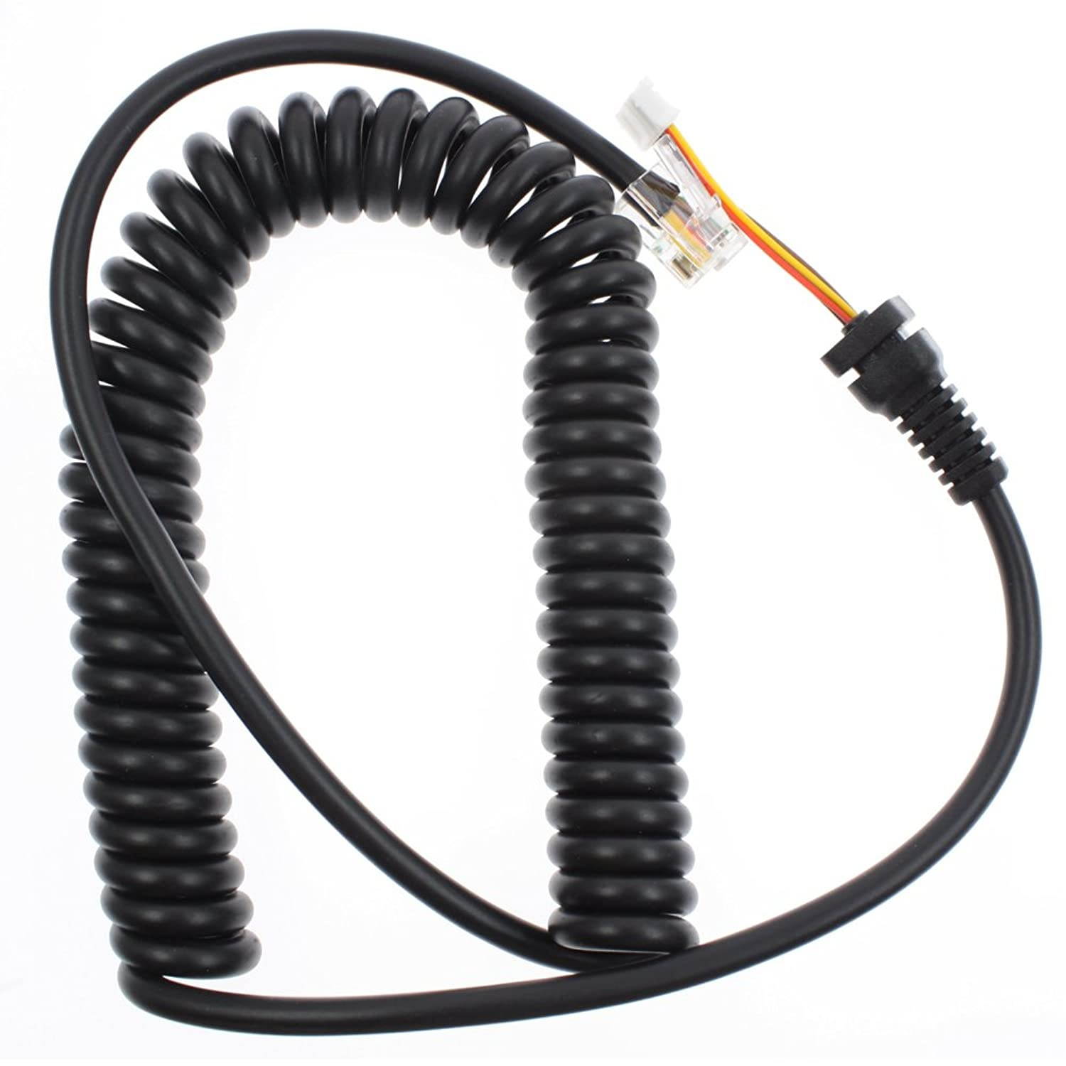 AOER Microphone Cable Cord for Yaesu Radio MH-36-B6J FT-90R FT-100 FT-100D FT-2600M FT-3000M FT-8000R FT-8100R